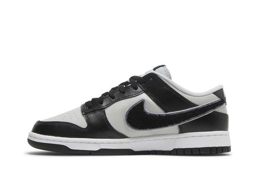 Nike Dunk Low Chenille Swoosh Grey Black