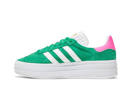 Adidas Gazelle Bold Green Lucid Pink