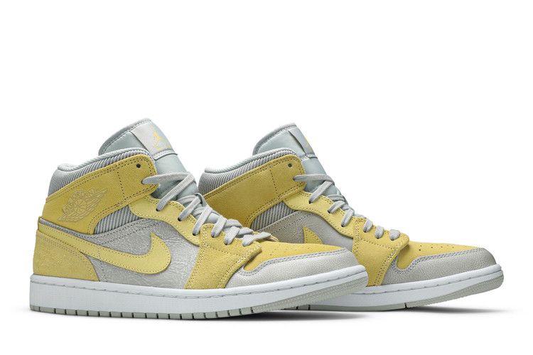 Air Jordan Air Jordan 1 Mid Mixed Textures Yellow - DA4666-001