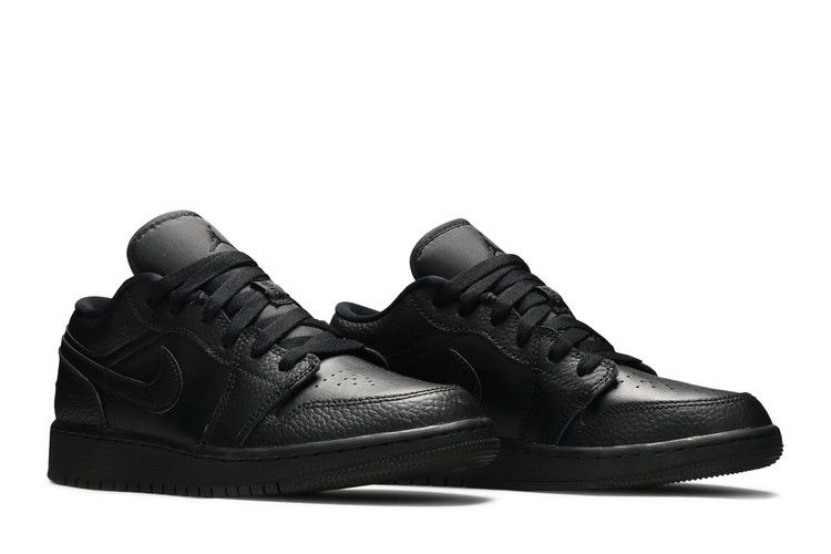 Air Jordan Air Jordan 1 Low Tumbled Leather Black - 553560-091