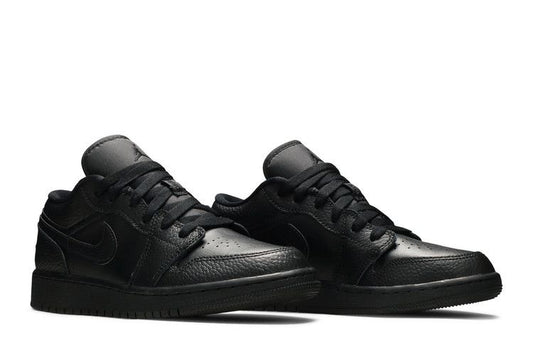 Air Jordan Air Jordan 1 Low Tumbled Leather Black - 553560-091