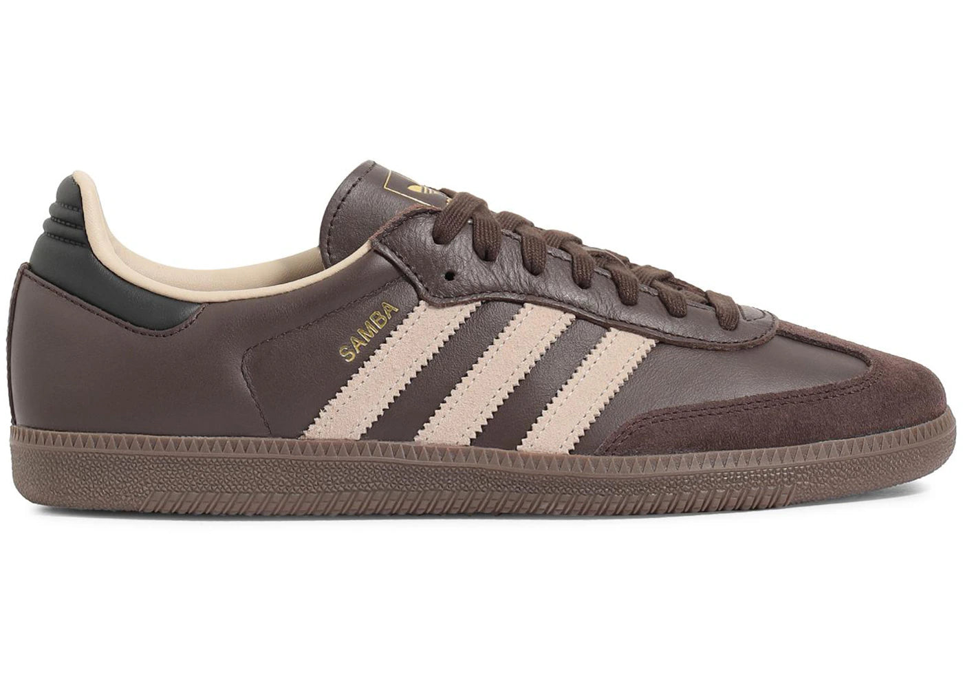 Adidas Samba OG Dark Brown Beige Gum - JI0217