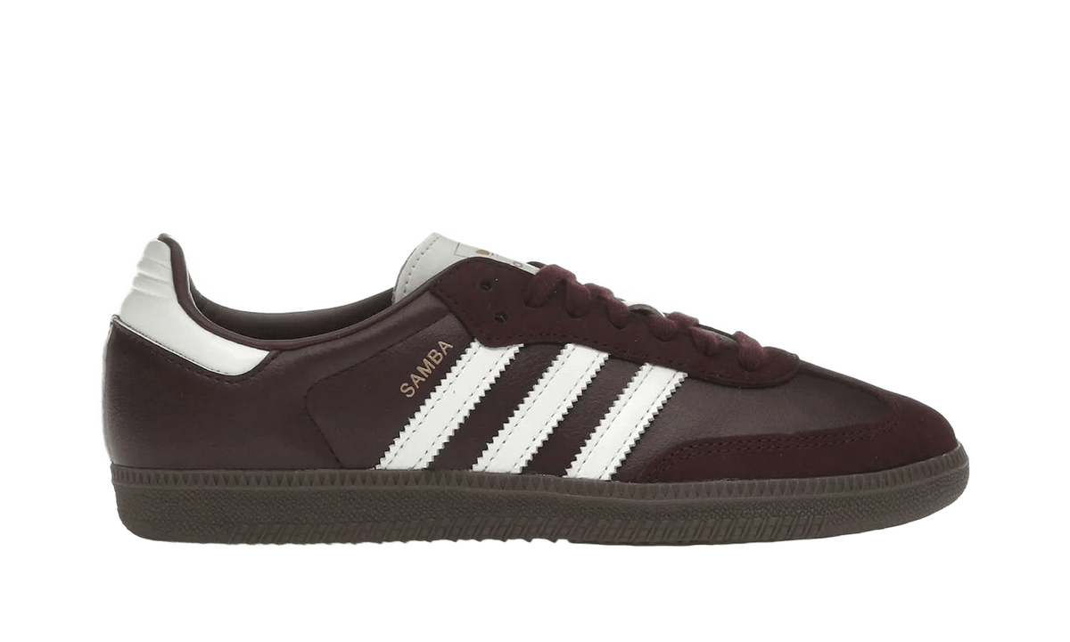 Adidas Samba OG Maroon Off White Gum - JR8844
