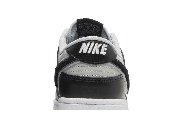 Nike Dunk Low Chenille Swoosh Grey Black