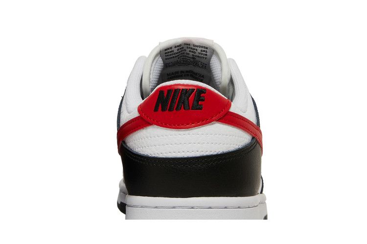 Nike Dunk Low Black White Red