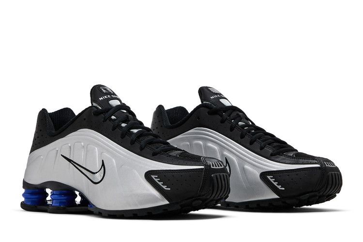 Nike Shox R4 Metallic Silver Black Racer Blue - AR3565-006