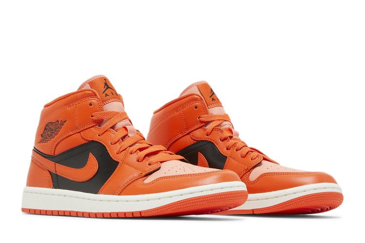 Air Jordan Air Jordan 1 Mid Orange Black - DM3381-600