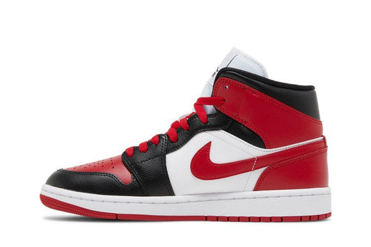 Air Jordan 1 Mid White Bred Toe