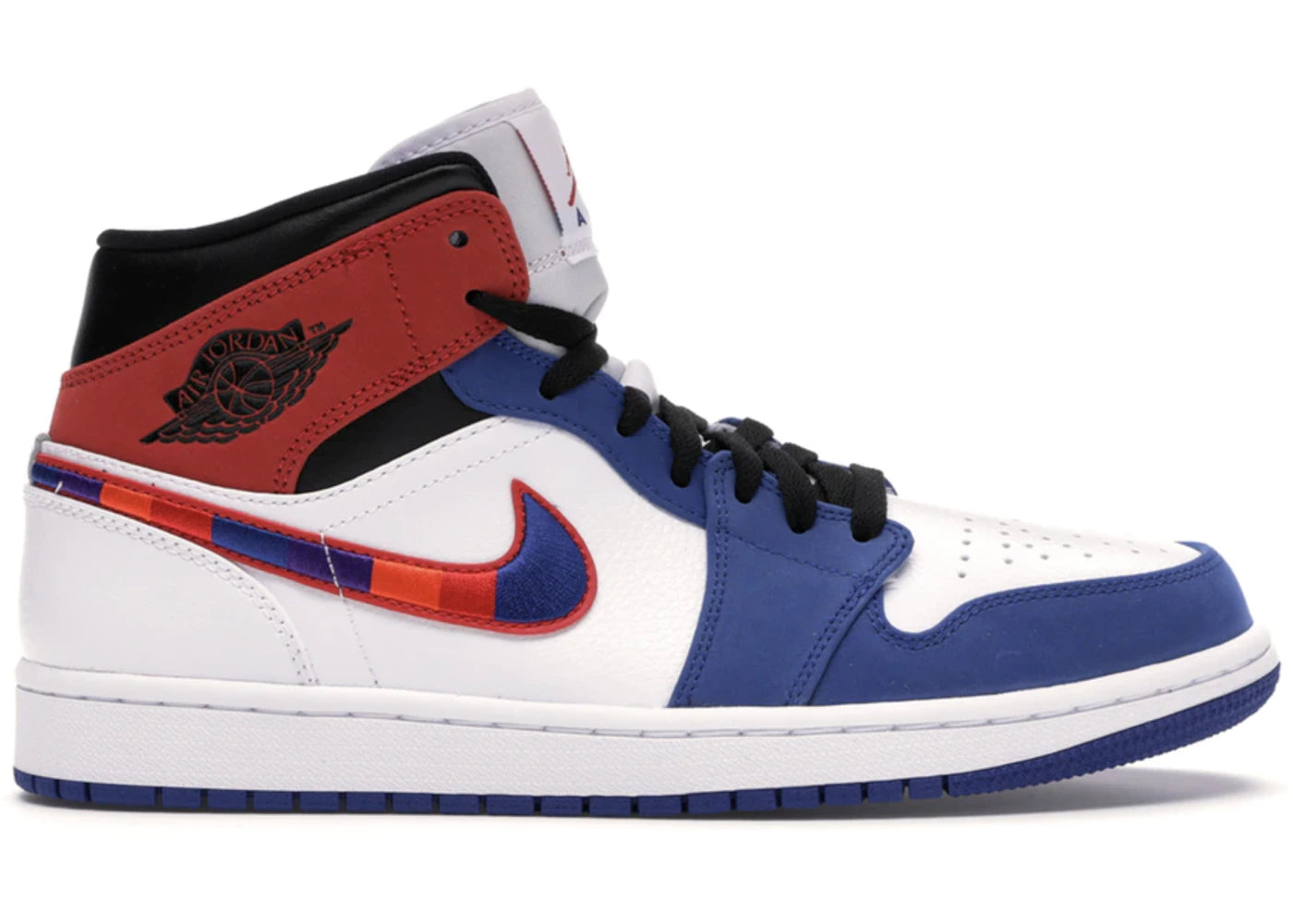 Air Jordan Air Jordan 1 Mid Multicolor Swoosh - 852542-146 / BQ6931-146