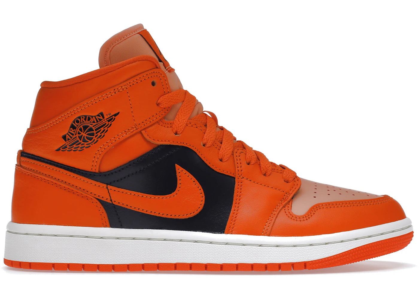 Air Jordan Air Jordan 1 Mid Orange Black - DM3381-600