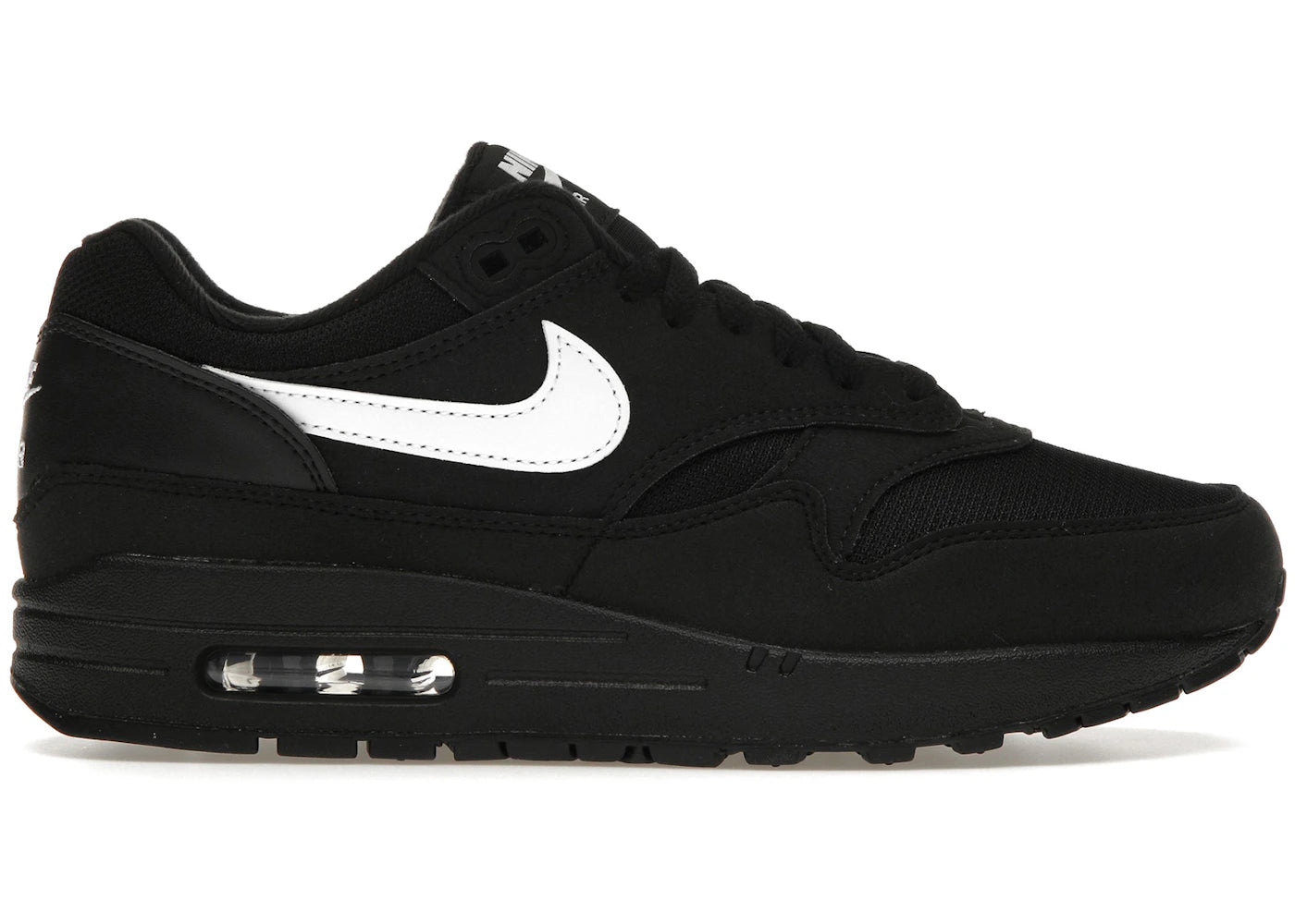 Nike Air Max 1 Black White Swoosh - FZ0628-010