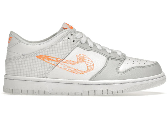 Nike Dunk Low 3D Swoosh White Grey - DR0171-100