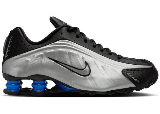 Nike Shox R4 Metallic Silver Black Racer Blue - AR3565-006