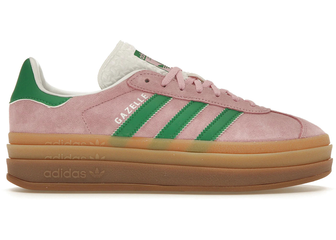 Adidas Gazelle Bold True Pink Green Cloud White - IE0420